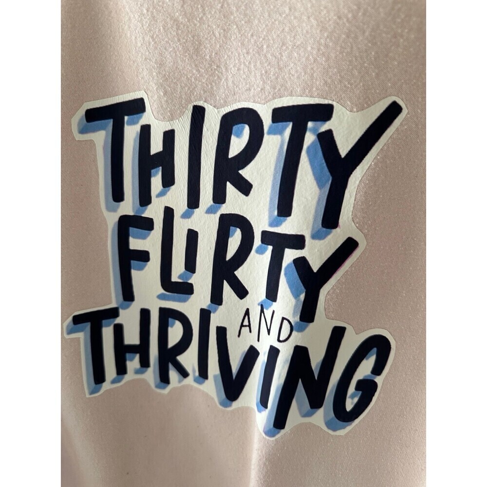 Forever21 Women’s size Medium Thirty Flirty & Thriving sweater - Picture 3 of 7
